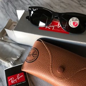NEW POLARIZED Ray-Ban wayfarer classic small black